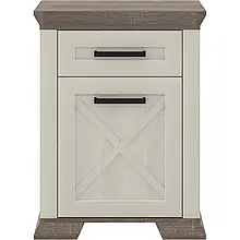 Комод KOM1D1S Марсель Ясен сніжний / Дуб сонома трюфель Gerbor