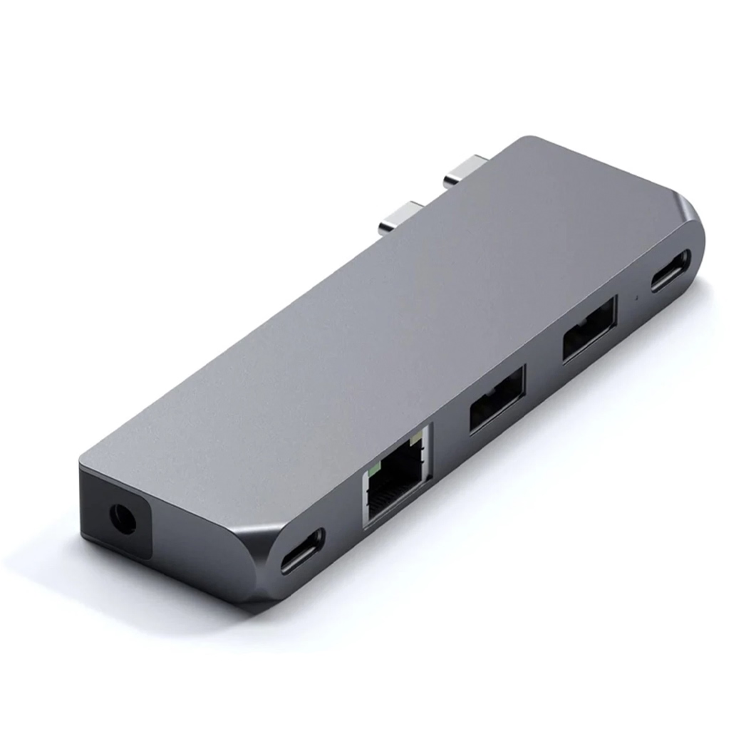 USB-хаб Satechi Aluminum USB-C Pro Hub Mini Adapter Space Gray MacBook Pro 14 M1 Pro/Max, MacBook Pro 16 M1 Pro/Max