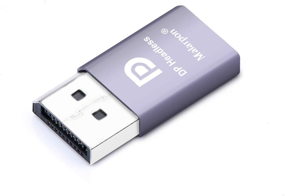 DisplayPort емулятор дисплея для ПК 4K DP Dummy Plug (підходить для Headless 1080@60Hz-3840x2160@17Hz) 1 шт.