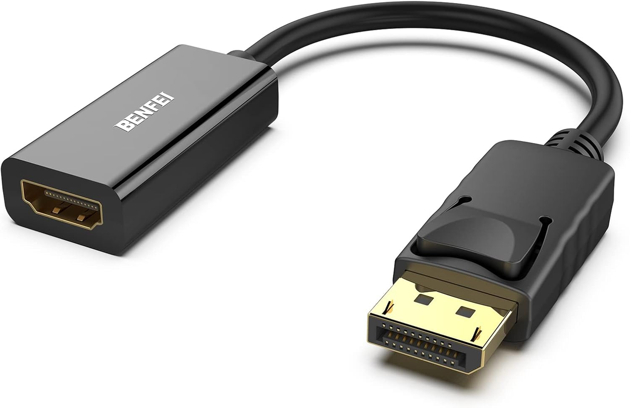 BENFEI DisplayPort-HDMI адаптер, 4K, односпрямований, DP 1.2 до HDMI 1.4