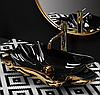 Умивальник (раковина) REA INFINITY GOLD BLACK накладний *, фото 6