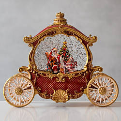 Новорічний ліхтар "Карета з Сантою", 26 см 9152-010