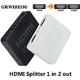 Avedio Links HDMI розгалужувач спліттер 1 х 2 2K 4K 1080P splitter HDMI 1 на 2 вихідні, фото 4