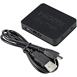 Avedio Links HDMI розгалужувач спліттер 1 х 2 2K 4K 1080P splitter HDMI 1 на 2 вихідні, фото 3