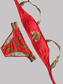 РОЗНКупальник для девочек Samegame 563 Каролинка красный (В НАЛИЧИИ ТОЛЬКО 34 36 38 40 42 УКР р-ры )