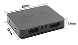 Avedio Links HDMI розгалужувач спліттер 1 х 2 2K 4K 1080P splitter HDMI 1 на 2 вихідні, фото 6