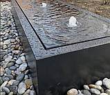 Бетонний фонтан "Куб" для вулиці, саду, дачі та тераси, фото 4