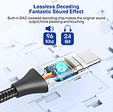 Адаптер USB C в 3.5 мм разъем (1 шт), USB-C AUX для навушників iPhone, Samsung Galaxy, Pixel, HUAWEI Mate та ін, фото 4