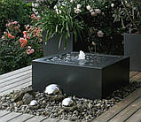 Бетонний фонтан "Куб" для вулиці, саду, дачі та тераси, фото 3