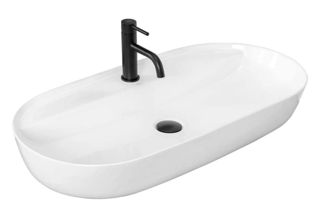 Умивальник (раковина) REA AURA 81 WHITE накладний