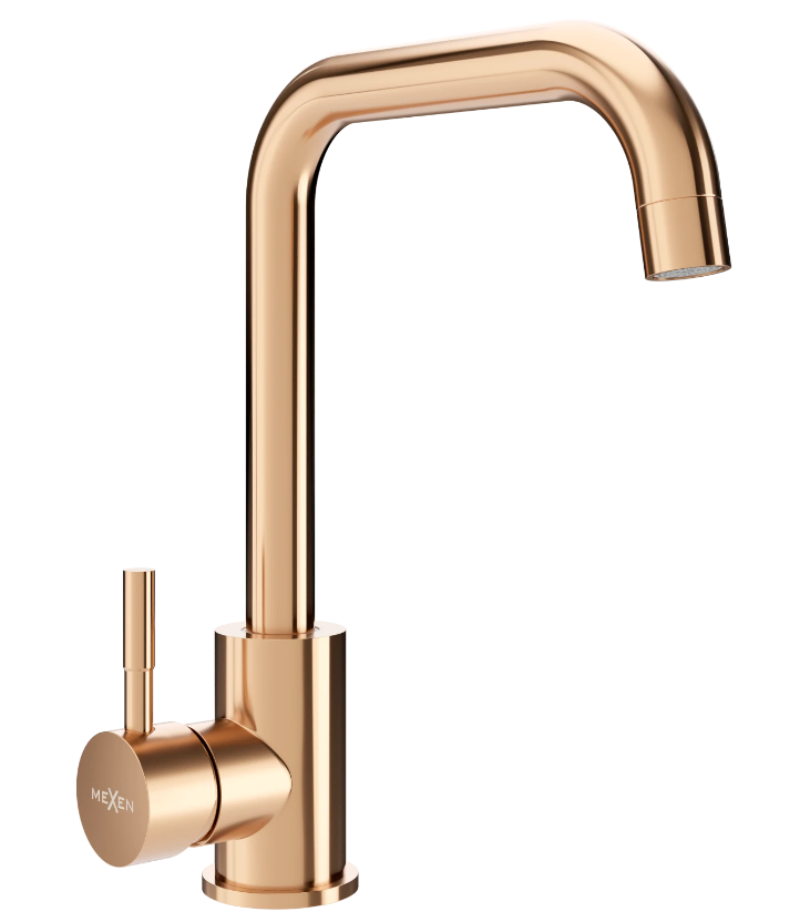 Змішувач для кухні MEXEN MODENA ROSE GOLD рожеве золото, фото 1