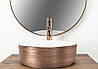 Умивальник (раковина) REA SAMI ROSE BRUSHED GOLD WHITE накладний, фото 4