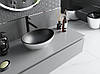 Умивальник (раковина) MEXEN ELZA SILVER BRUSHED BLACK MATT накладний, фото 3