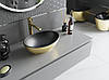 Умивальник (раковина) MEXEN ELZA GOLD BLACK MATT накладний, фото 3