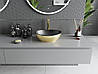 Умивальник (раковина) MEXEN ELZA GOLD BLACK MATT накладний, фото 4