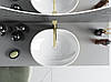 Умивальник (раковина) MEXEN VIKI BRUSHED GOLD WHITE накладний, фото 5