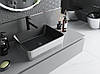 Умивальник (раковина) MEXEN CATIA SILVER BLACK MATT із візерунком накладної, фото 3