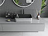 Умивальник (раковина) MEXEN CATIA SILVER BLACK MATT із візерунком накладної, фото 4