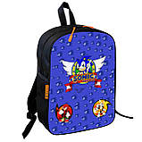 Набір дитячий Супер Сонік рюкзак рюкзак 36х27см сумка-бананка, кружка з принтом для хлопчика (01590), фото 2