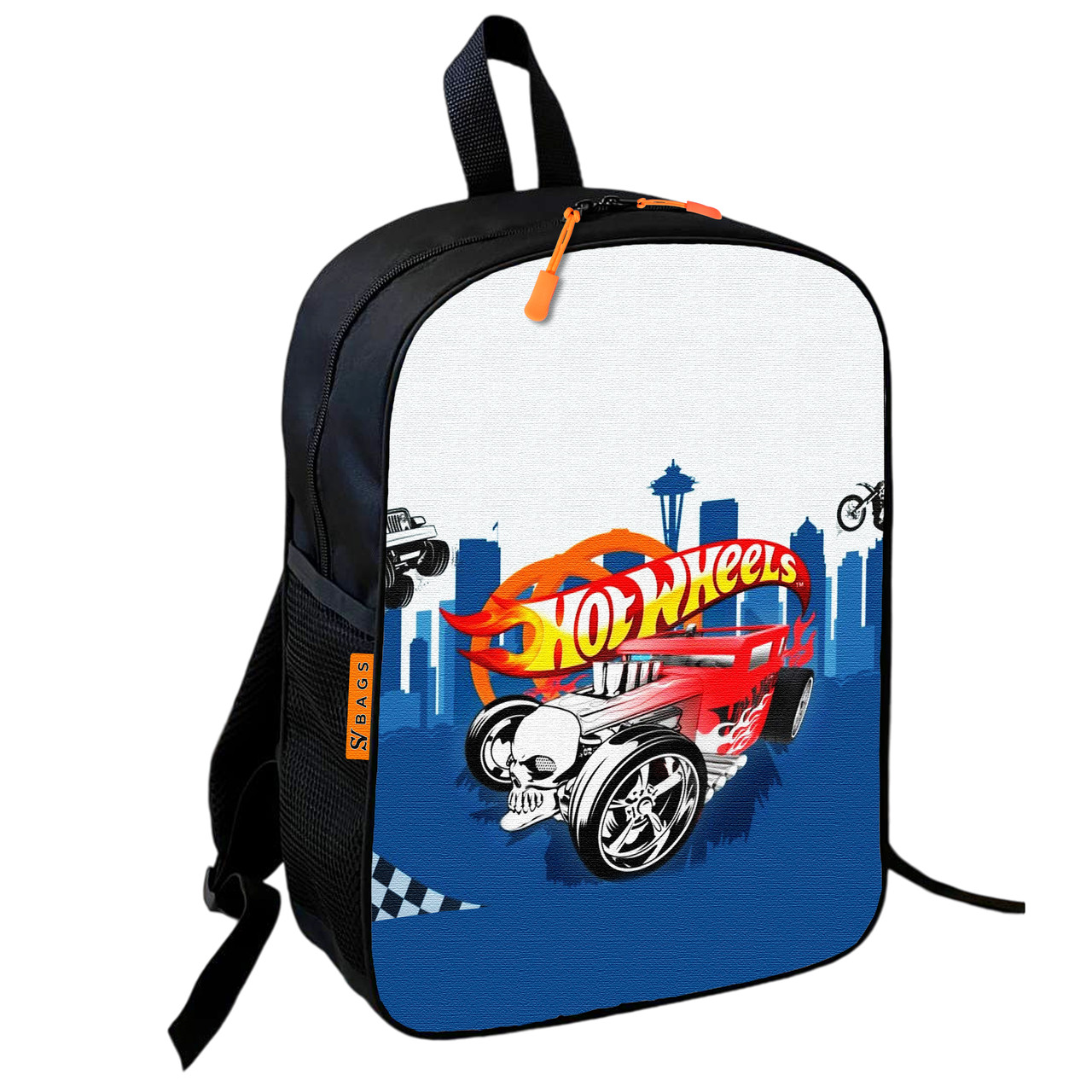 Рюкзак шкільний дитячий 36х27см Хот Вілс «Hot Wheels» з машинкою для хлопчика (0782)