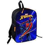 Набір дитячий Людина Павук «Spider-Man» рюкзак 36х27см сумка-бананка, кружка з принтом для хлопчика (01620), фото 2