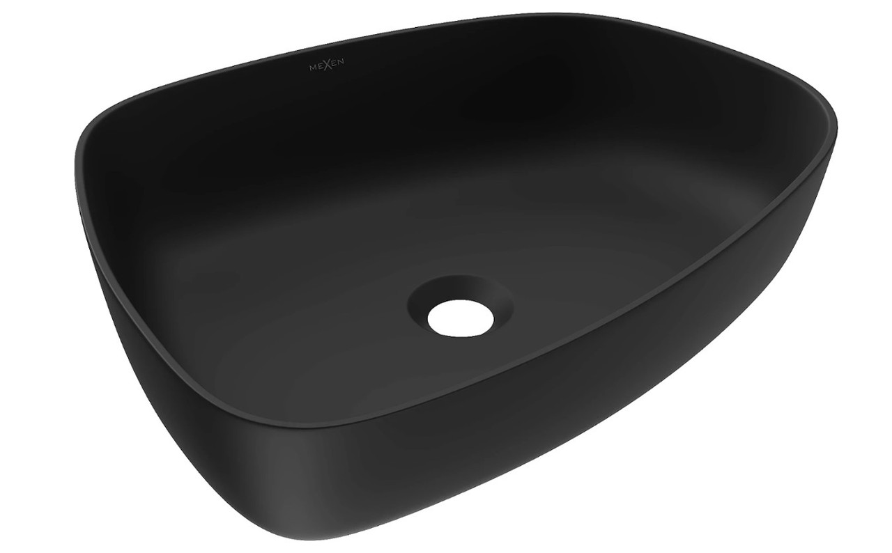 Умивальник (раковина) MEXEN ONO 51 BLACK MATT чорний накладний