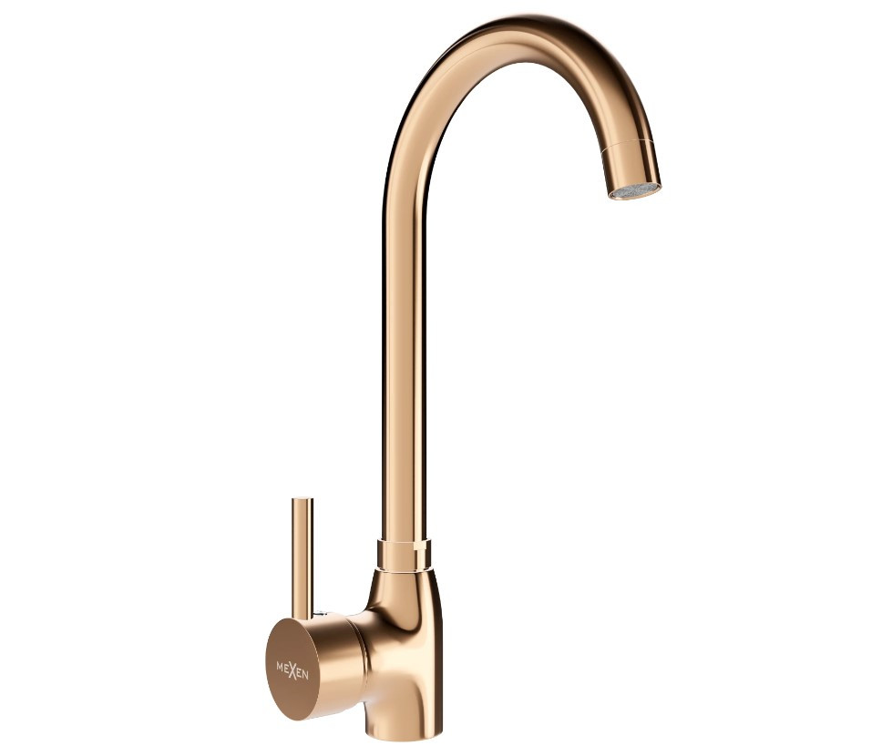 Змішувач для кухні MEXEN TELMA ROSE GOLD рожеве золото, фото 1