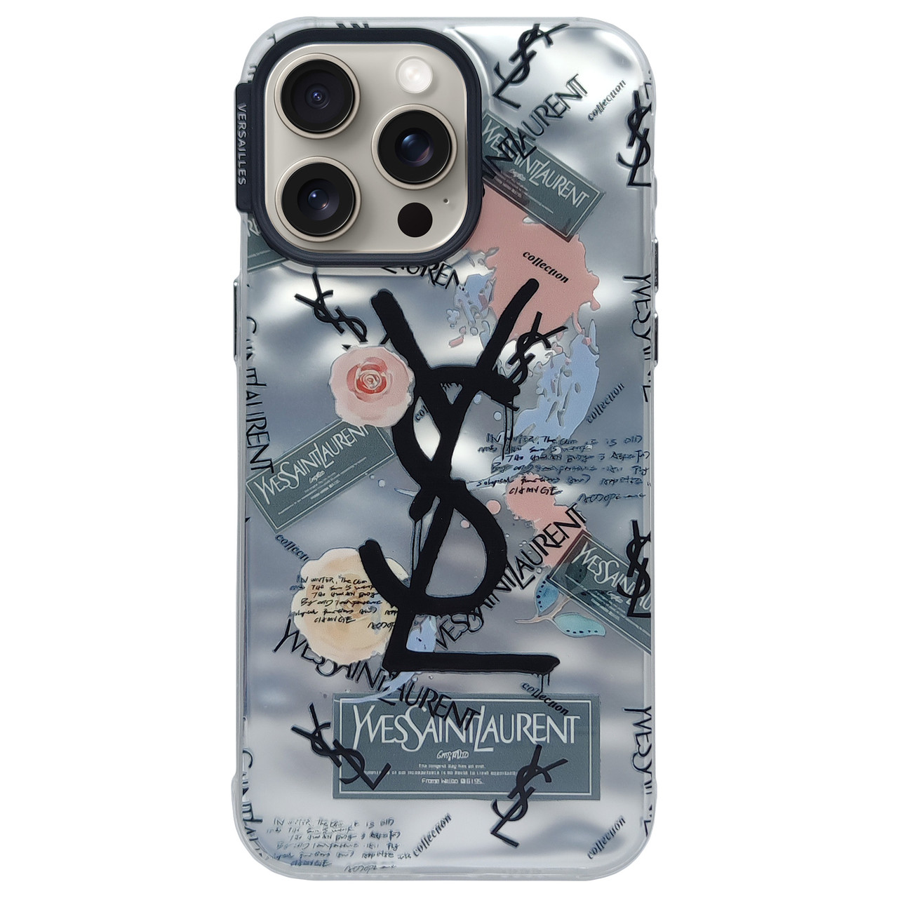 Чохол Fashion Case для Apple iPhone 14 Pro Saint Laurent Silver