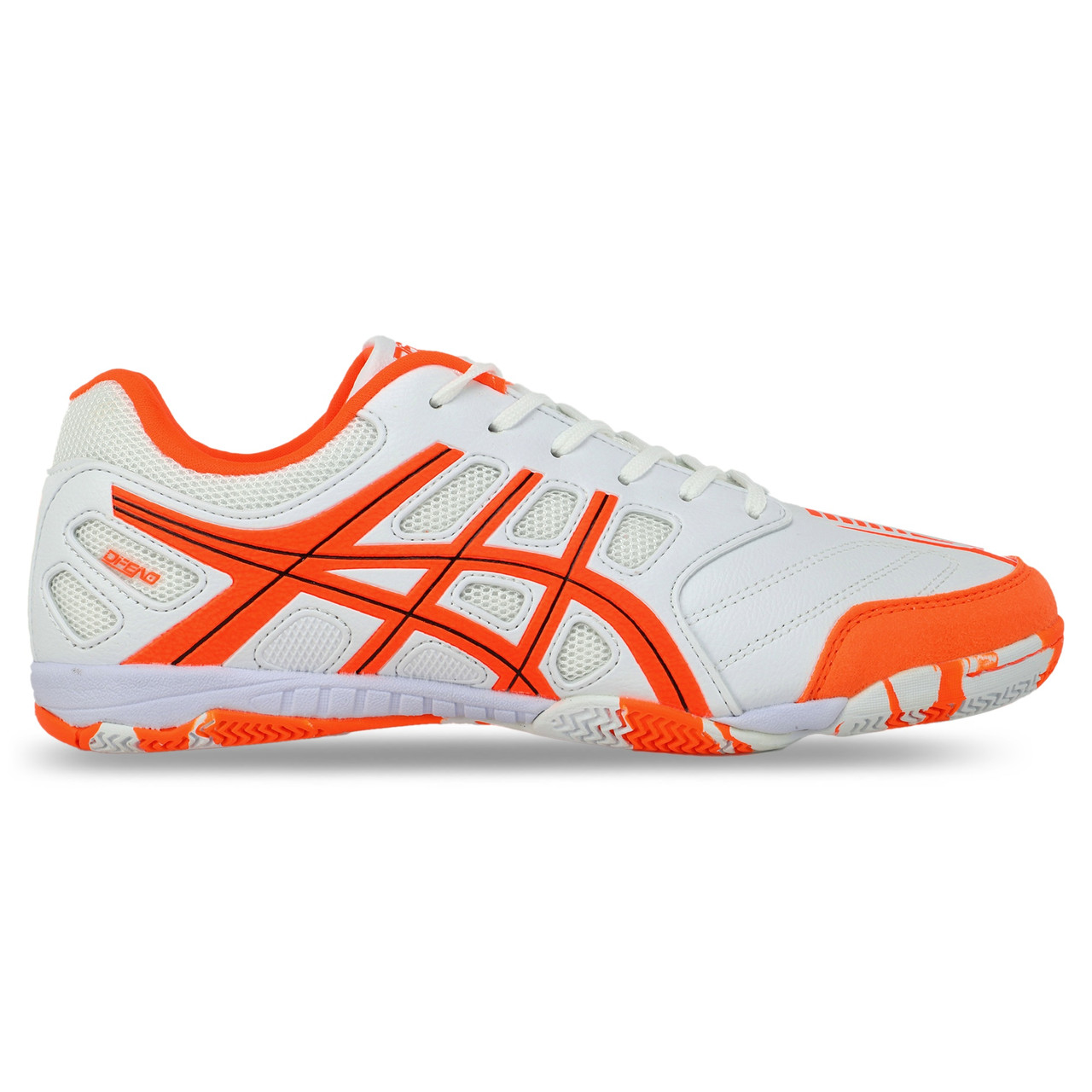 Футзалки взуття для міні-футболу DIFENO 230770-4 розмір 40-45 білий-помаранчевий, фото 1