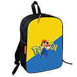 Набір дитячий Покемон Пікачу рюкзак 36х27см сумка-бананка, кружка з принтом для хлопчика (01567), фото 2