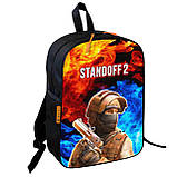 Набір дитячий Standoff 2 рюкзак 36х27см сумка-бананка, кружка з принтом для хлопчика (01595), фото 2