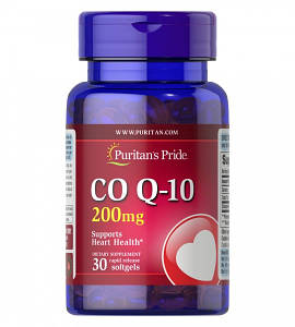 Коензим Puritan's Pride Q-SORB™ Co Q-10 200 мг 30 капс.