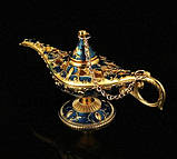 Лампа Алладіна (металева, колір- синій) (21х11см), фото 3