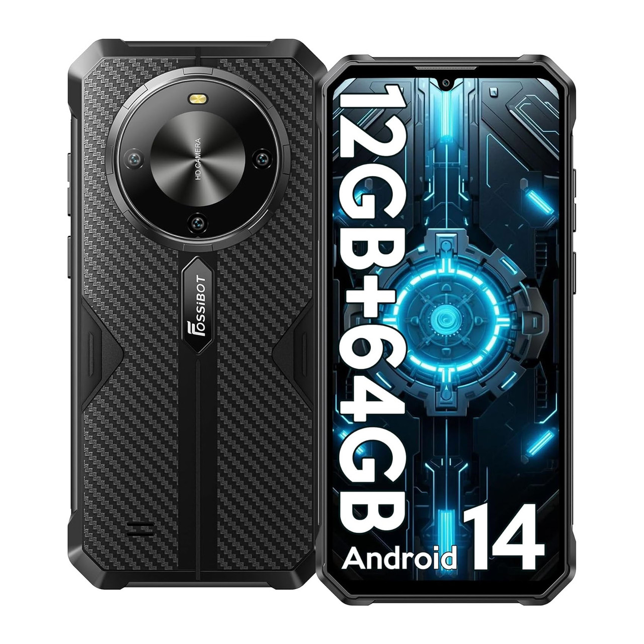 Телефон Fossibot F105 4/64Gb 10300mAh батарея протиударний смартфон