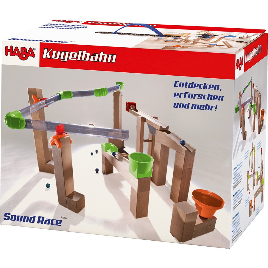 Haba - Великий дерев'яний дитячий кегельбан "Звукові перегони"