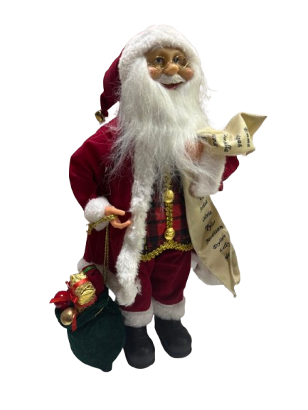 Великий декоративний Санта Клаус 45 см ABC