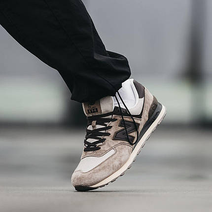 Чоловічі Кросівки New Balance 574 Beige Brown / Нью Белaнс 574 Бежеві з Коричневим, фото 1
