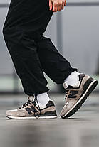 Чоловічі Кросівки New Balance 574 Beige Brown / Нью Белaнс 574 Бежеві з Коричневим, фото 4