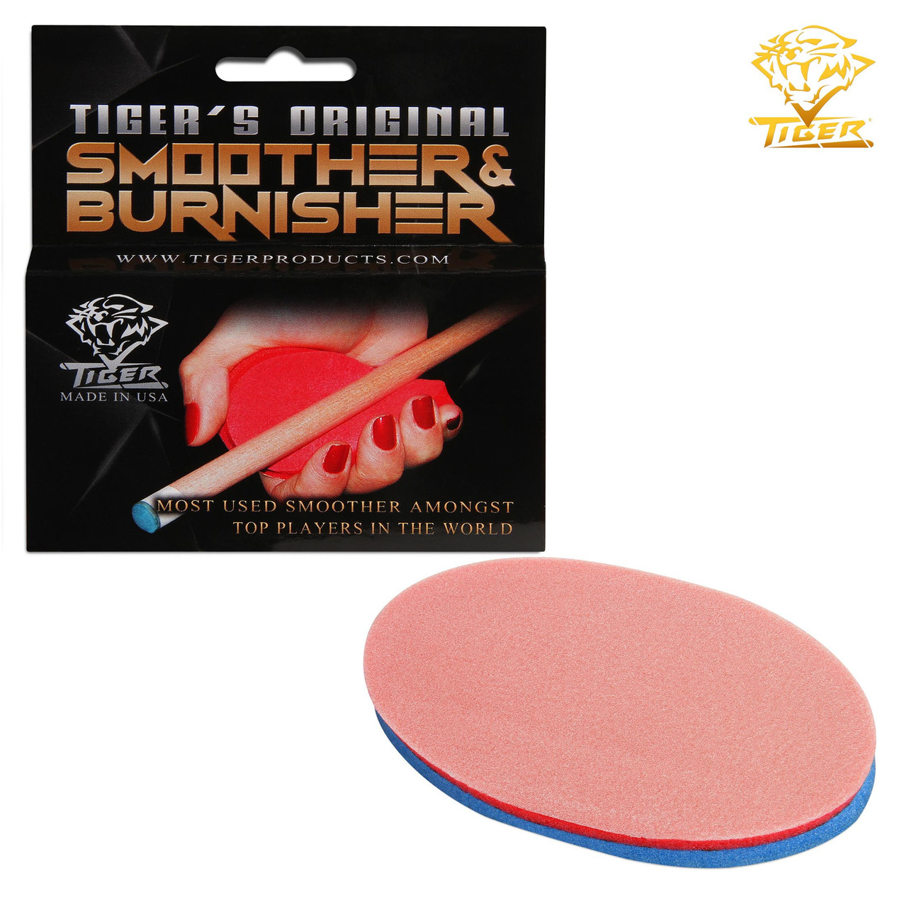 Губка для чищення та полірування кию Tiger Shaft Smoother & Burnisher, фото 1