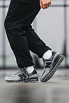 Чоловічі Кросівки New Balance 574 Grey Black / Нью Белaнс 574 Сірі з Чорним, фото 4