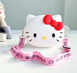 Сумка Alitek дитяча силіконова через плече Hello Kitty Хелло Кітті біла