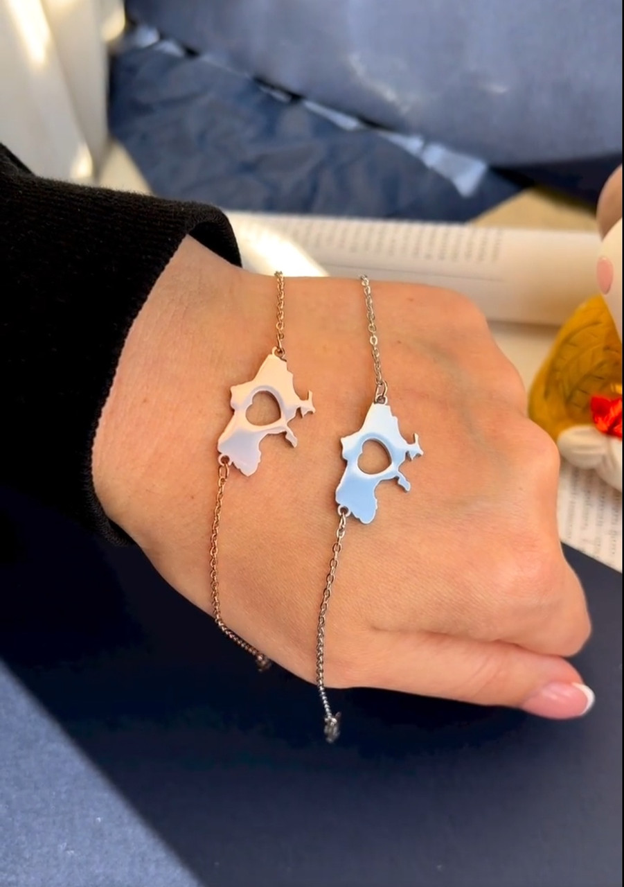 Браслет жіночий медичне золото Україна Серце, фото 1