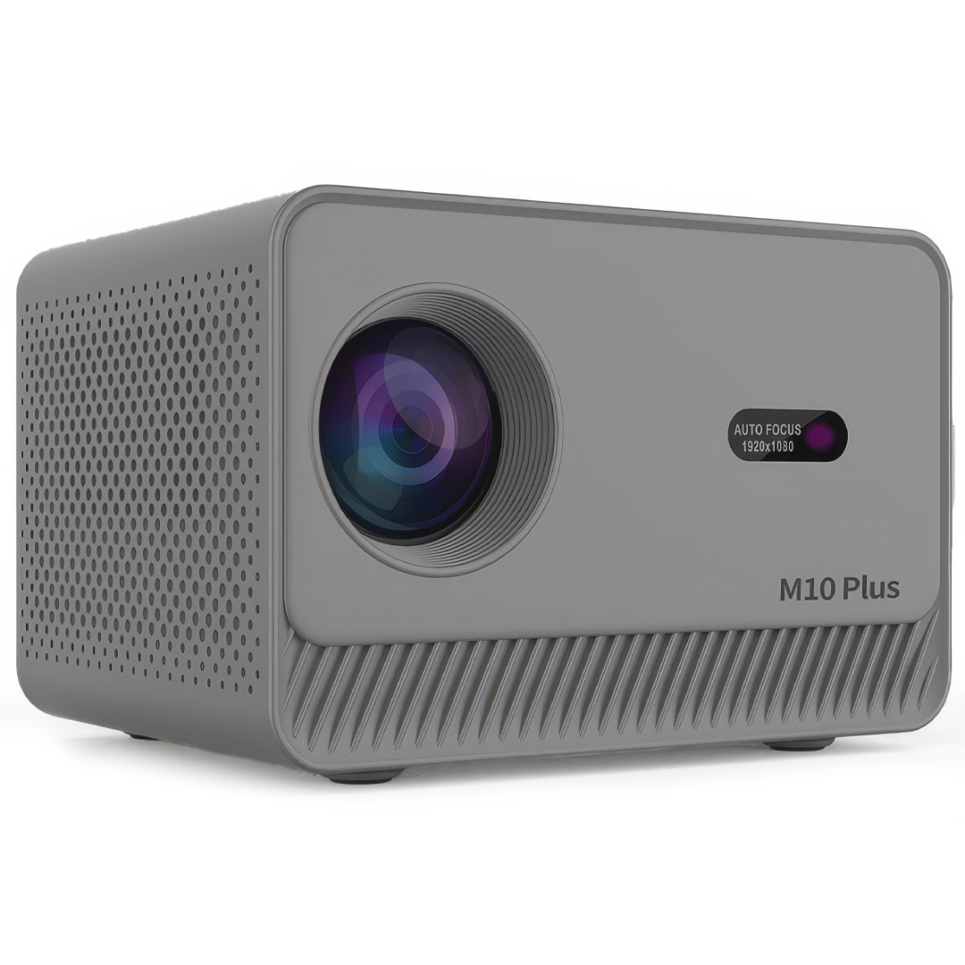 Портативний домашній HD-проектор на Android M10 4K 2.4G+5G Мультимедійний проектор для дому, фото 1