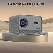 Портативний домашній HD-проектор на Android M10 4K 2.4G+5G Мультимедійний проектор для дому, фото 6