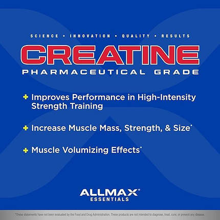 Креатин моногідрат ALLMAX Nutrition Pure Micronized Creatine Monohydrate 400 г, фото 3