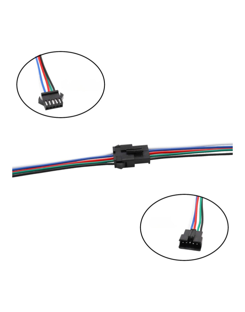 Комплект JST SM конектор 5pin з кабелем 15cm тато + мама