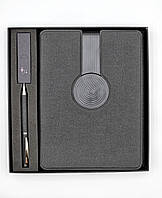 Блокнот з бездротовою зарядкою для телефонів Apple iPhone (магнітний тримач) Чорний