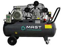Поршневий ремінний компресор MAST TA65/100L 220V