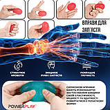 Набір силіконових еспандерів-яйце (тренажер для кисті) PowerPlay PP-4340 Power Grip Set (набір 3 шт.), фото 9