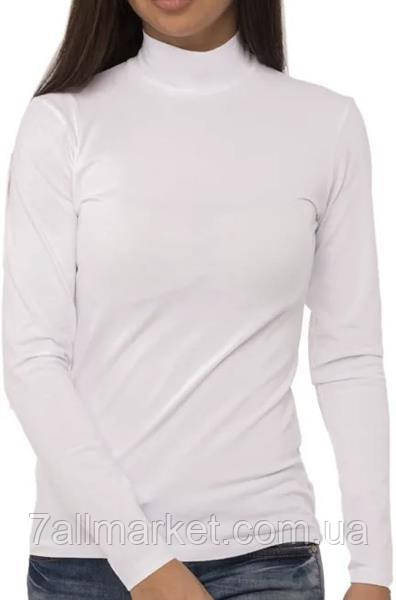 Гольф жіночий під горло 2927 white р.S-3XL "Алія" недорого гуртом від прямого постачальника